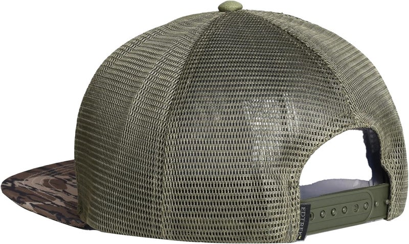 EDTREK Outdoorsman Pro Trucker Breathable Mesh Performance Cap - Flat Brim Snapback Hat - Image 4